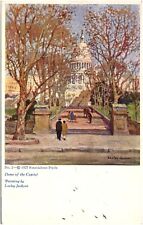 Dome of the Capitol Washington DC Painting 1927 Postcard Signed Lesley Jackson picture