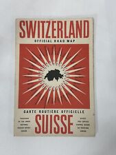 Vintage Official Road Map Of Switzerland Swiss National Tourist Office Zurich picture