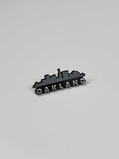 PLASTIC Oakland California Travel Souvenir Pin Skyline picture