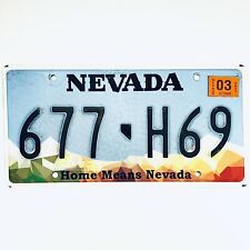 2021 United States Nevada Home Means Nevada Passenger License Plate 677 H69 picture