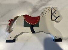Canadian Country Folk Art Handpainted Rocking Horse  Decor picture