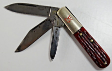 Vintage J. A.  Heckels Three Blade Pocket Knife, 6