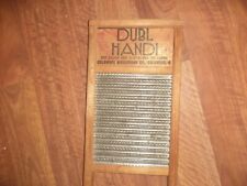 Vintage Dubl Handi Washboard Small Columbus Washboard Co Double Sided  17 Inches picture