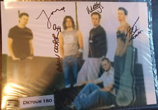autographed photo 8 x 10 Detour 180 Christian band very good picture