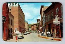 Central City CO-Colorado, Looking West on Eureka Street, Vintage Postcard picture