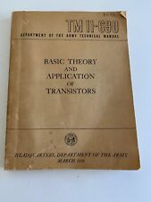 1959 Basic Theory And Application of Transistors TM 11-690 Dept. of the Army picture