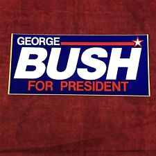 VTG George Bush Bumper Sticker Republican Campaign 7.75