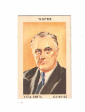 Weeties Trade Card - Famous People 1949- No 28 - President Franklin Roosevelt picture