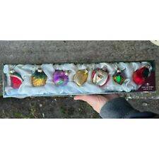Glass Mouth Blown Ornaments Fruit Set of 7 NEW Costco Collectors Series Poland picture