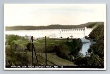 Lookout Rock AR-Arkansas RPPC, Norfork Dam, Antique, Vintage Postcard picture