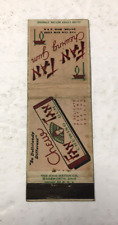 Vintage Fan Tan Gum Matchbook Cover - No Matches - c1930s - Dayton, Ohio picture