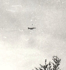 1960s VIETNAM WAR PHANTOM JET FLYING ABOVE SOLDIER PHOTO RPPC POSTCARD 43-181 picture