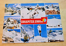 Postcard Bavaria Zugspitze 2966m Highest Mountain In Germany Winter Scene picture