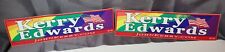 (2) John Kerry John Edwards for President LGBT+ Bumper Stickers Campaign 2004 picture