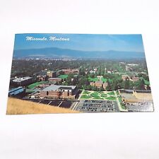 Missoula Montana -University of Montana Campus- Bird's Eye Postcard Posted 1981 picture