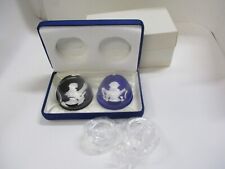Bicentennial Cameos in Crystal George Washington and Marquis De Lafayette picture