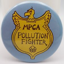 Vintage Minnesota Pollution Control Agency Fighter Pinback Button Souvenir Pin picture