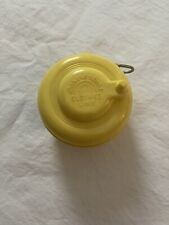 Vtg Lustro Ware Yellow Clothes Line Laundry Plastic Reel Portable picture