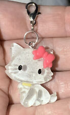 Large Glittery Hello Kitty Charm Zipper Pull & Keychain Add On Clip picture