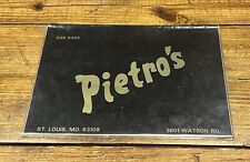 Vintage Pietro's Italian Restaurant Menu ~ St. Louis ~ Pizza picture
