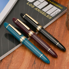 Wingsung (Junlai) 630 Piston Fountain Pen, #8 Iridium Fine Nib Resin Writing Pen picture