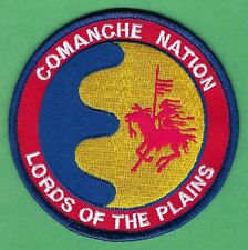COMANCHE NATION OKLAHOMA LORD OF THE PLAINS TRIBAL SEAL PATCH picture