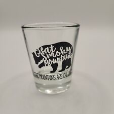 Great Smokey Mountains Shot Glass The Mountains Are Calling picture