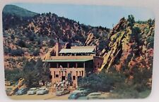 Vintage Postcard Garden Of The God's Colorado Springs Hidden Inn Old Cars picture