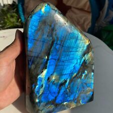 5.8LB Large Natural Flashy Gorgeous Labradorite Freeform Crystal Display Healing picture