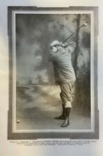 1910 Vintage Magazine Illustration Actor Harry Conor Golfing picture