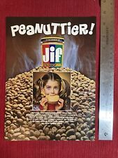 Jif Extra Crunchy Peanut Butter 1982 Print Ad - Great To Frame picture