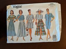 Vogue 2906 Vintage Pattern Women Size 20 Dress Blouse Skirt Pants Shorts picture