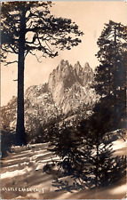 RPPC Castle Crags, Castella, California- 1920s Standar Photo Postcard picture