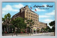 Atlantic City NJ-New Jersey, Lafayette Hotel, Exterior, Vintage Postcard picture