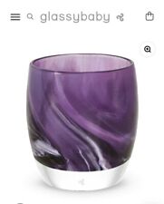 Glassybaby Candle Holder Purple In Real Life NIB picture