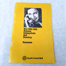 South Central Bell 1982 Calling Guide & Directory w/ Rate Calculator - UNMARKED picture