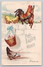 Postcard Easter Greetings Embossed Undivided Back c1907 picture