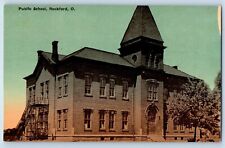 Rockford Ohio OH Postcard Public School Building Kraus MFG Co. New York City picture