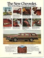 1977 CHEVROLET THE NEW CHEVROLET WAGON CARICE FULL SIZE PRINT AD 2539 picture