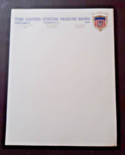 Original late 1960s U.S. Marine Band Stationery With Band Logo ~ 1 sheet picture