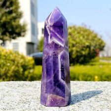 78g Top Natural dreamy amethyst obelisk quartz crystal energy column picture