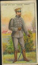 1909-13 T81 Military Series Recruit Officer 6th Regt. Hussars Germany Die Cut picture