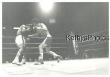 FOUND B&W PHOTO H_0846 TWO BOXERS FIGHTING IN THE RING, PHOTOGRAPHER IN CORNER picture