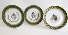 Set 3 French LIMOGES porcelain marked Plates Napeleon Josephine Aiglon portrait  picture