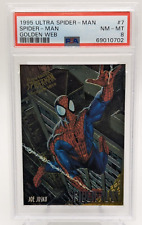 1995 Fleer Ultra Marvel Spider-Man Golden Web Spider-Man #7 PSA 8 NM-MT picture