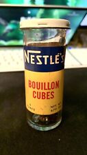 Vintage NESTLE' Bouillon Cube Glass Bottle 2 of 5 Cubes Inside, White Plains, NY picture