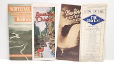 1950's New York Travel Brochure Booklets Lot of 4 Gray Line Adirondacks Ausable  picture