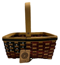 The Boyds Collection Gen-yoo-wine Dolly's Large Stars And Stripes Flag Basket picture