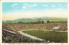 Tournament of Roses Stadium Rose Bowl Football Pasadena California CA c1920s PC picture