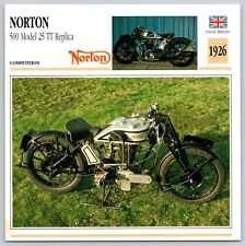 Norton 500 Model 25 TT Replica 1926 G Britain Edito Ser  Atlas Motorcycle Card picture